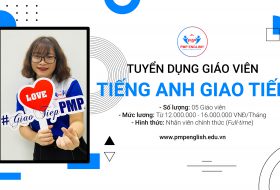 Tuyển dụng “Giáo viên tiếng Anh giao tiếp Full-time”