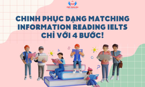 Chinh phục dạng Matching Information Reading IELTS chỉ với 4 bước!