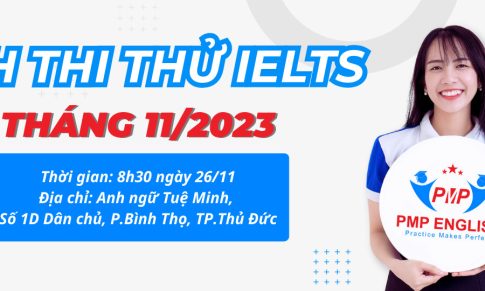 THI THỬ TRẢI NGHIỆM CHUẨN BÀI THI IELTS THỰC TẾ NGÀY 26/11