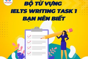 BỘ TỪ VỰNG IELTS WRITING TASK 1 BẠN NÊN BIẾT